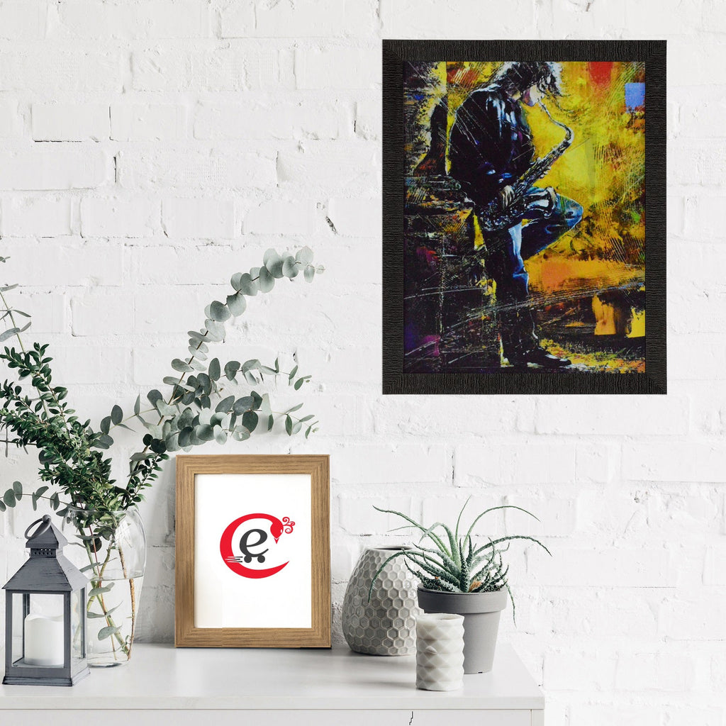 Musician Boy Satin Matt Texture UV Art Painting Kafalo