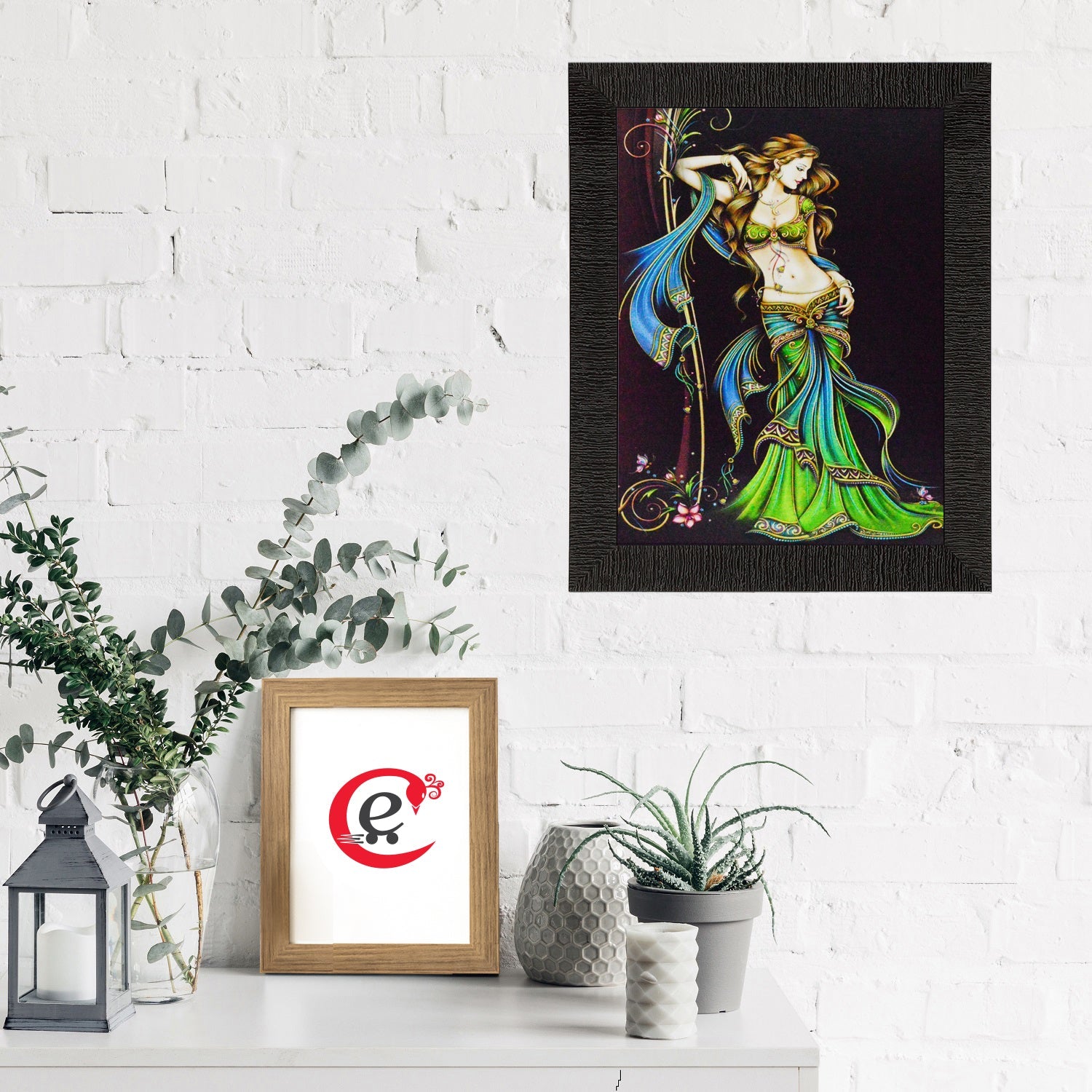 Beautiful Angel Satin Matt Texture UV Art Painting Kafalo