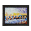 Running Lucky Horses Design Satin Matt Texture UV Art Painting Kafalo