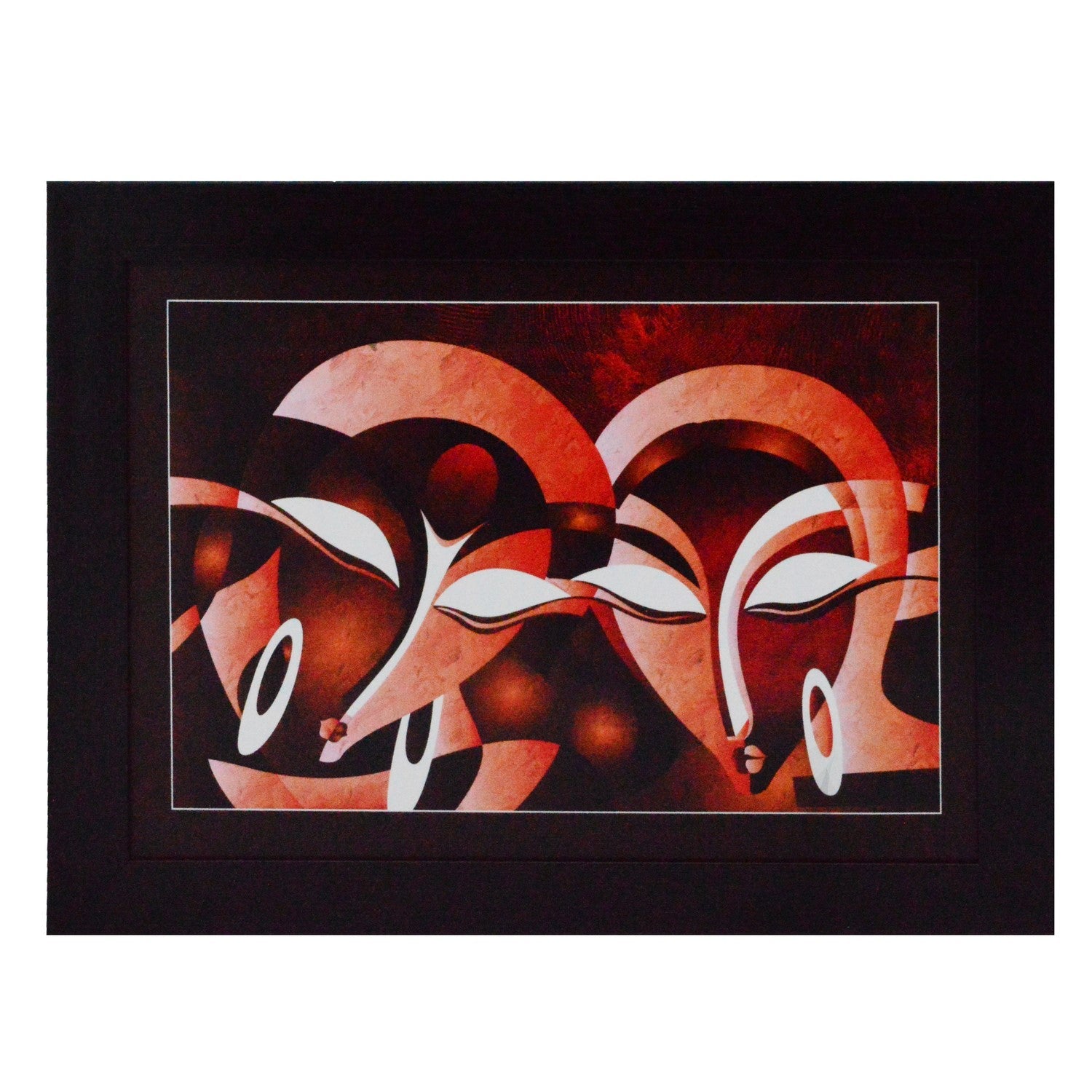 Abstract Figures Satin Matt Texture UV Art Painting Kafalo