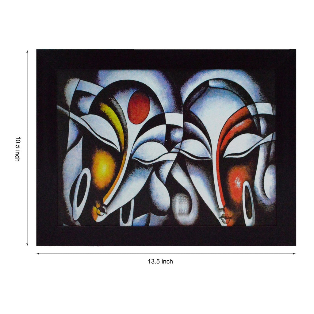 Abstract Figures Satin Matt Texture UV Art Painting Kafalo