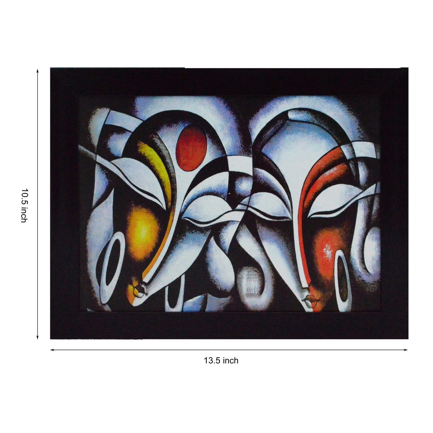 Abstract Figures Satin Matt Texture UV Art Painting Kafalo