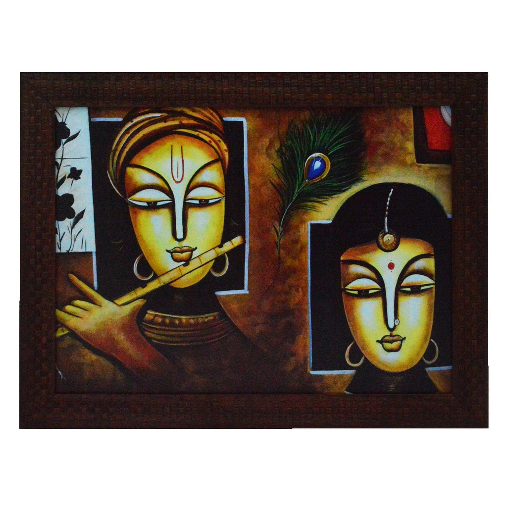 Abstract Figures Satin Matt Texture UV Art Painting Kafalo