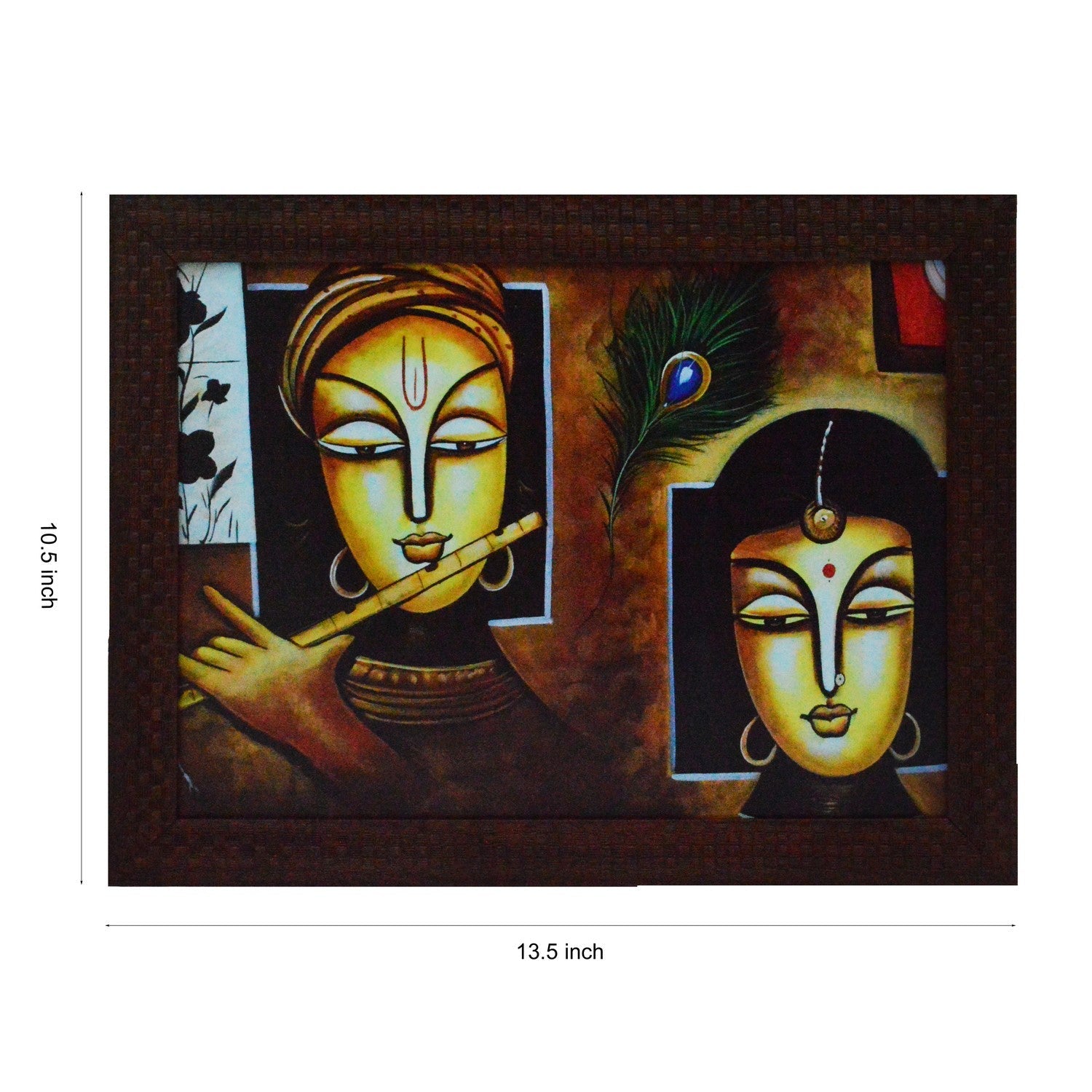 Abstract Figures Satin Matt Texture UV Art Painting Kafalo