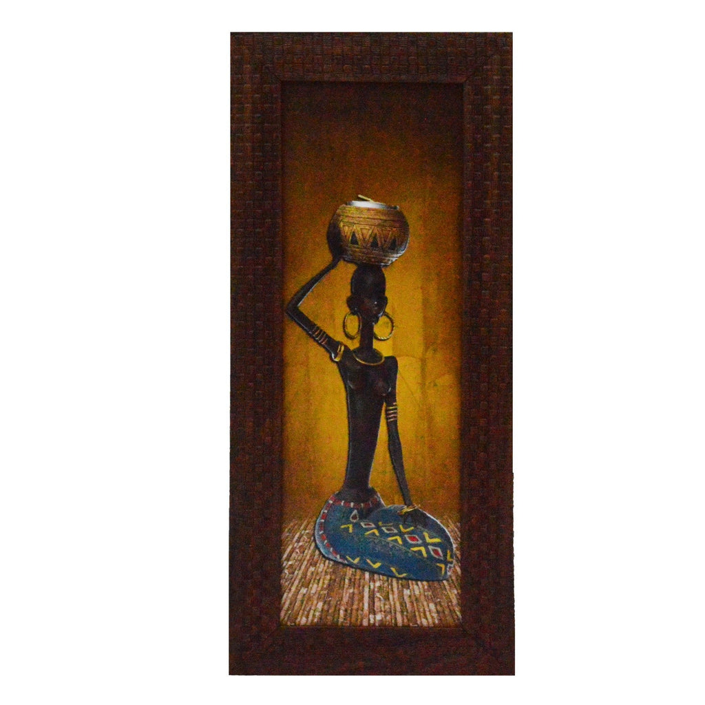 Tribal Lady Design Satin Matt Texture UV Art Painting Kafalo
