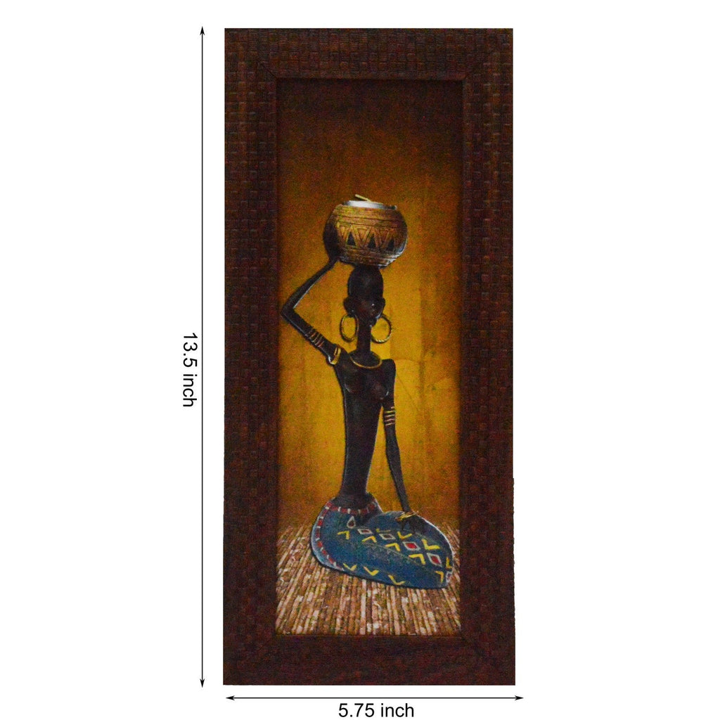 Tribal Lady Design Satin Matt Texture UV Art Painting Kafalo
