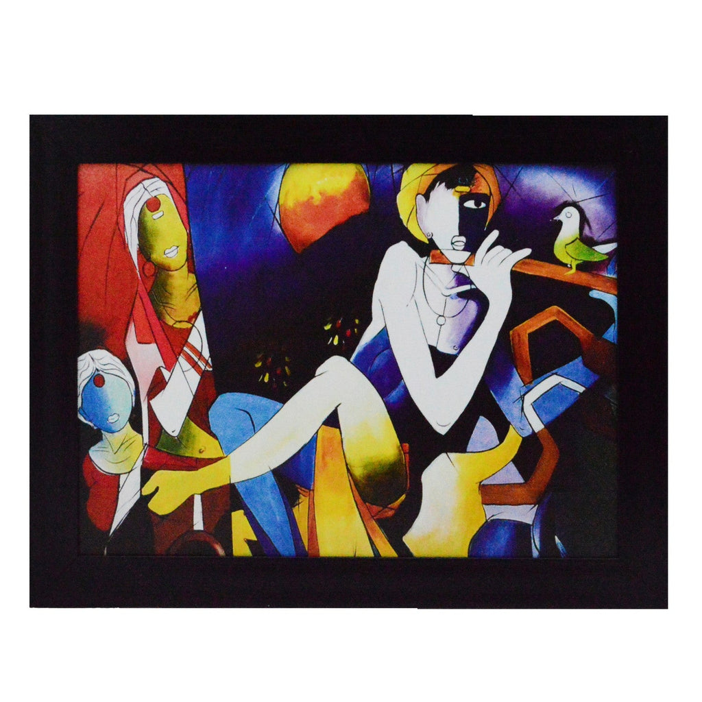 Abstract Figures Satin Matt Texture UV Art Painting Kafalo