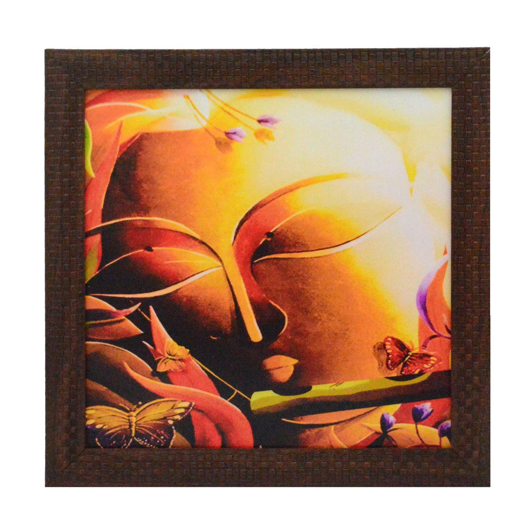 Krishna playing Flute Design Satin Matt Texture UV Art Painting Kafalo