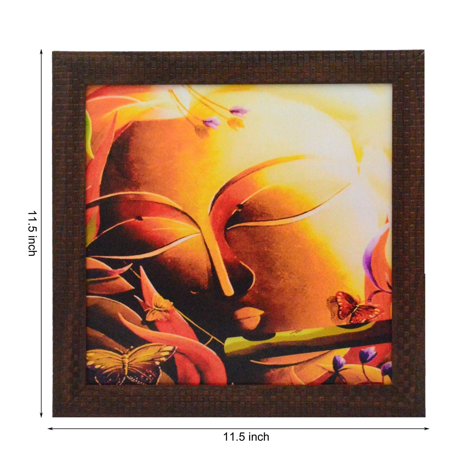 Krishna playing Flute Design Satin Matt Texture UV Art Painting Kafalo