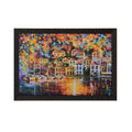 Colorful City View Satin Matt Texture UV Art Painting Kafalo
