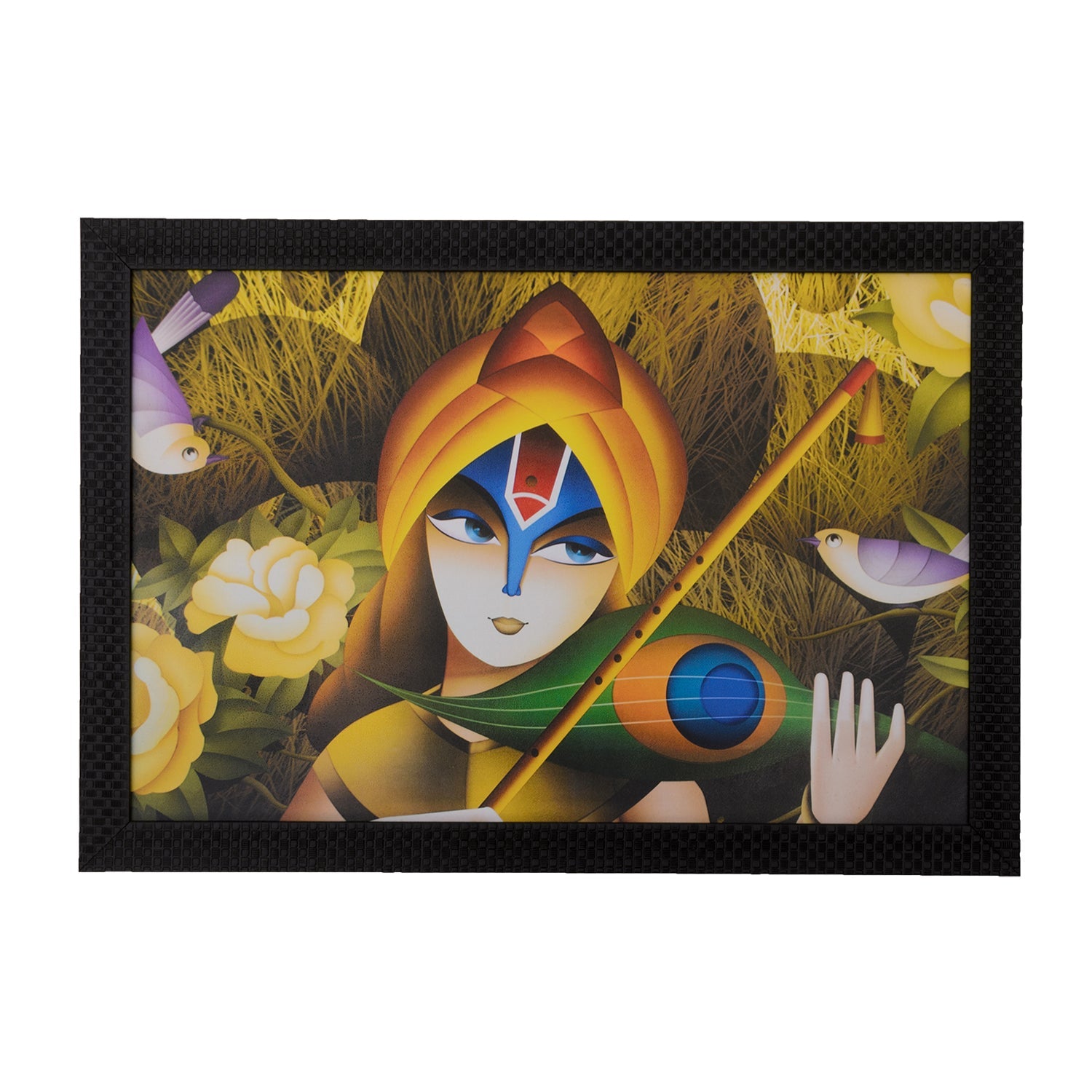 Lovable Krishna Satin Matt Texture UV Art Painting Kafalo