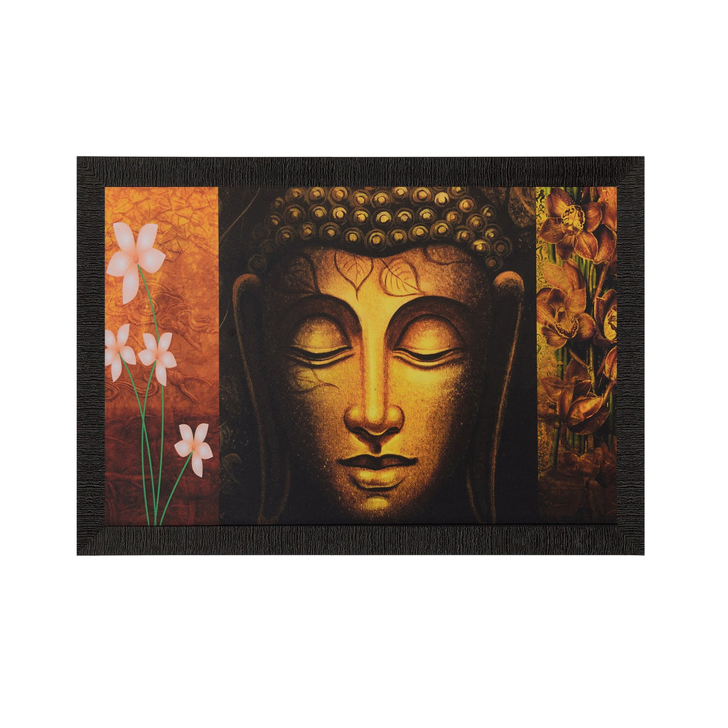 Spiritual Buddha Head Satin Matt Texture UV Art Painting Kafalo