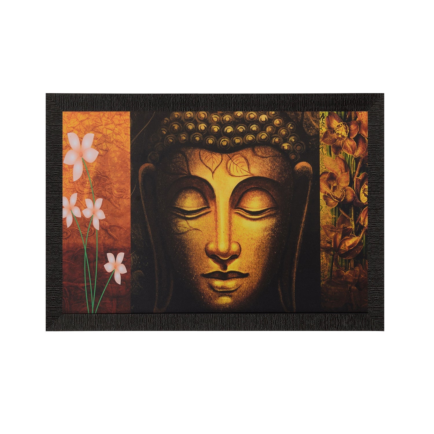Spiritual Buddha Head Satin Matt Texture UV Art Painting Kafalo