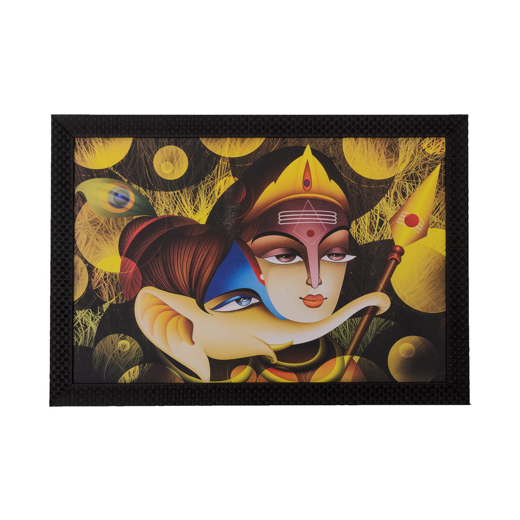 Radha Krishna & Ganesha Satin Matt Texture UV Art Painting Kafalo