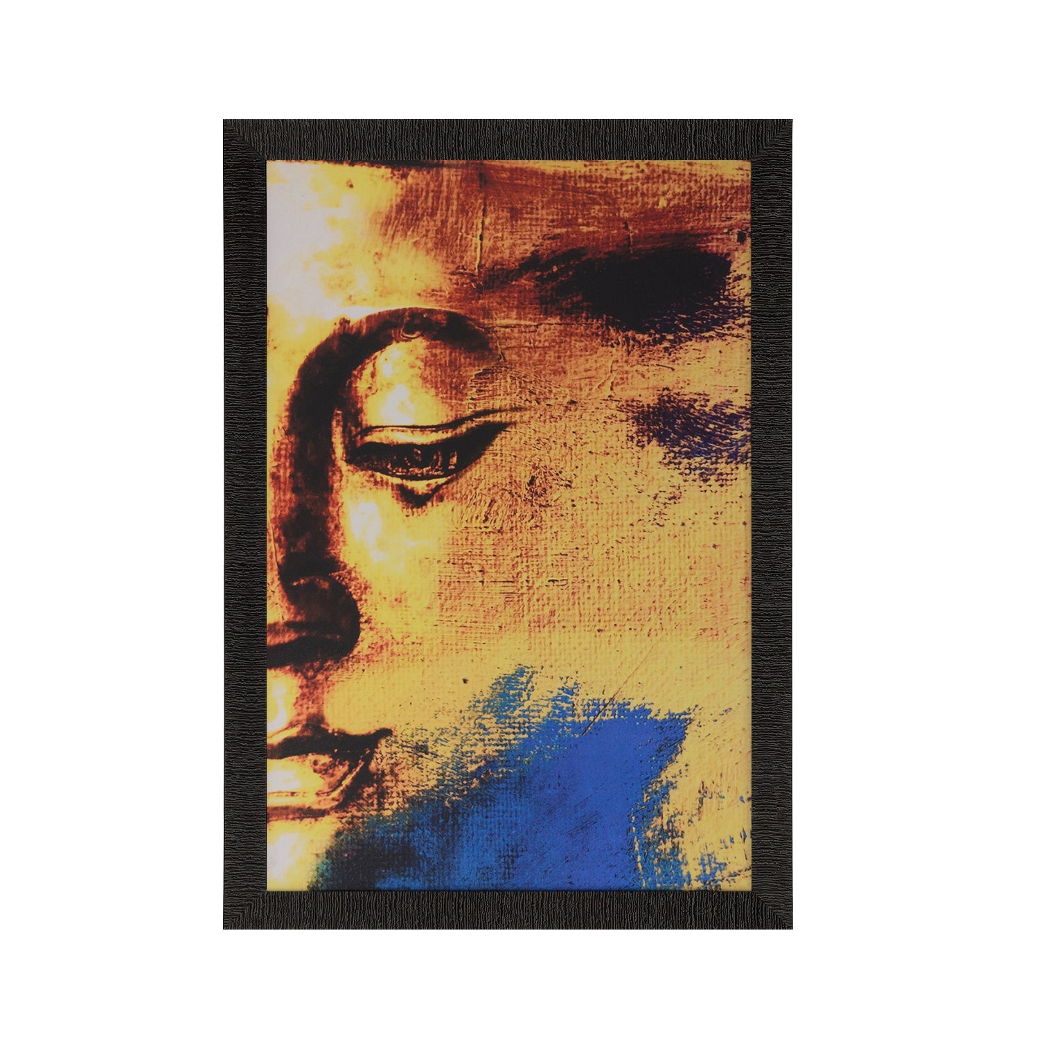 Lord Buddha Painting Digital Printed Abstract Religious Wall Art Kafalo
