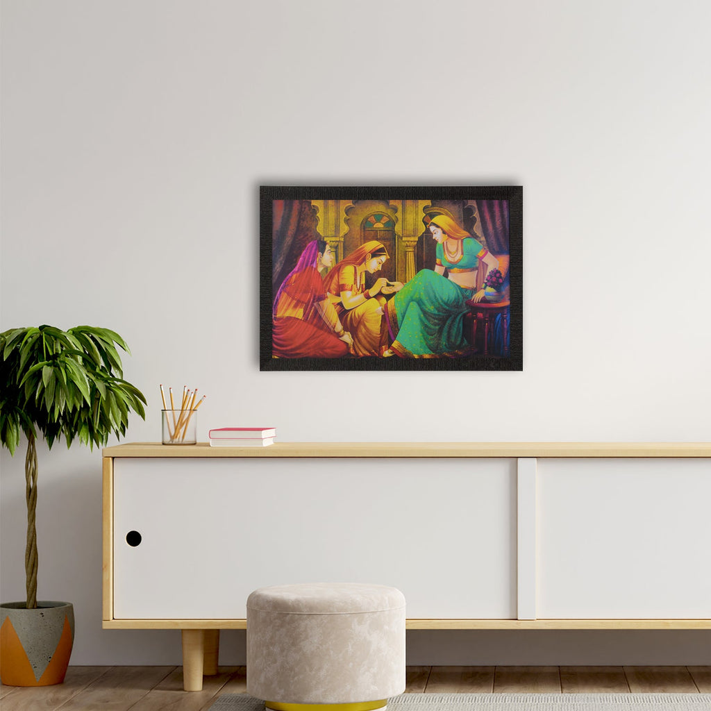 Lady Make-up Scene Satin Matt Texture UV Art Painting Kafalo