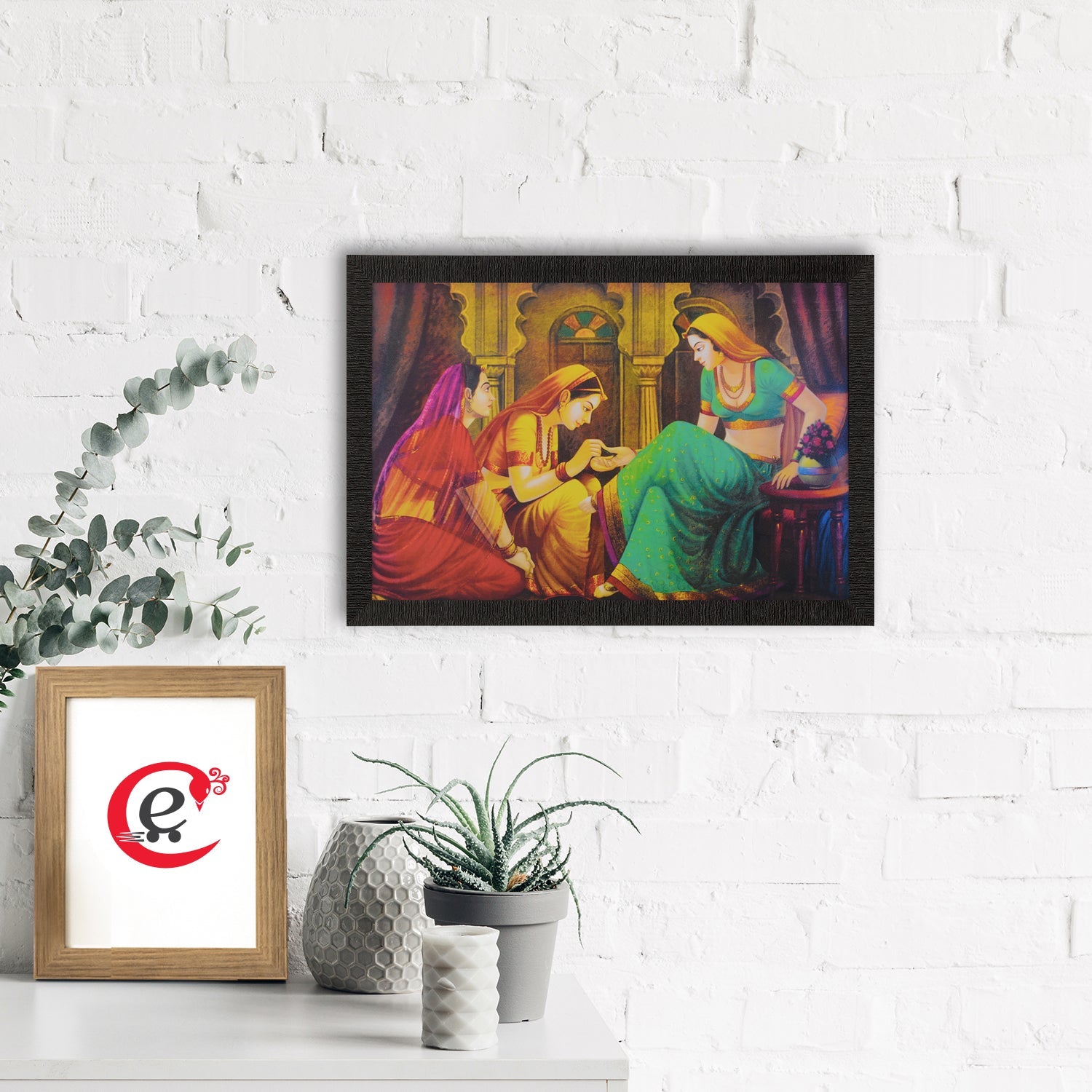 Lady Make-up Scene Satin Matt Texture UV Art Painting Kafalo