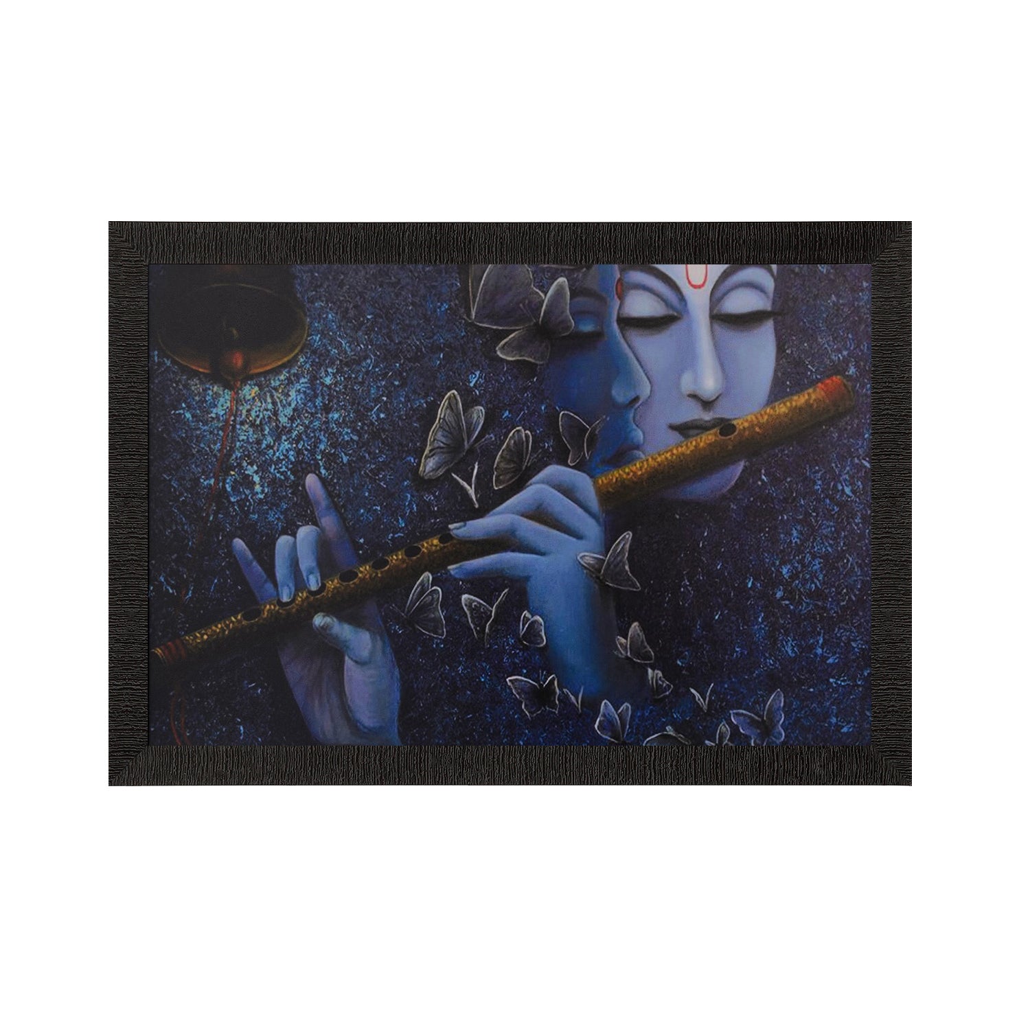 Radha Krishna Love Moments Satin Matt Texture UV Art Painting Kafalo