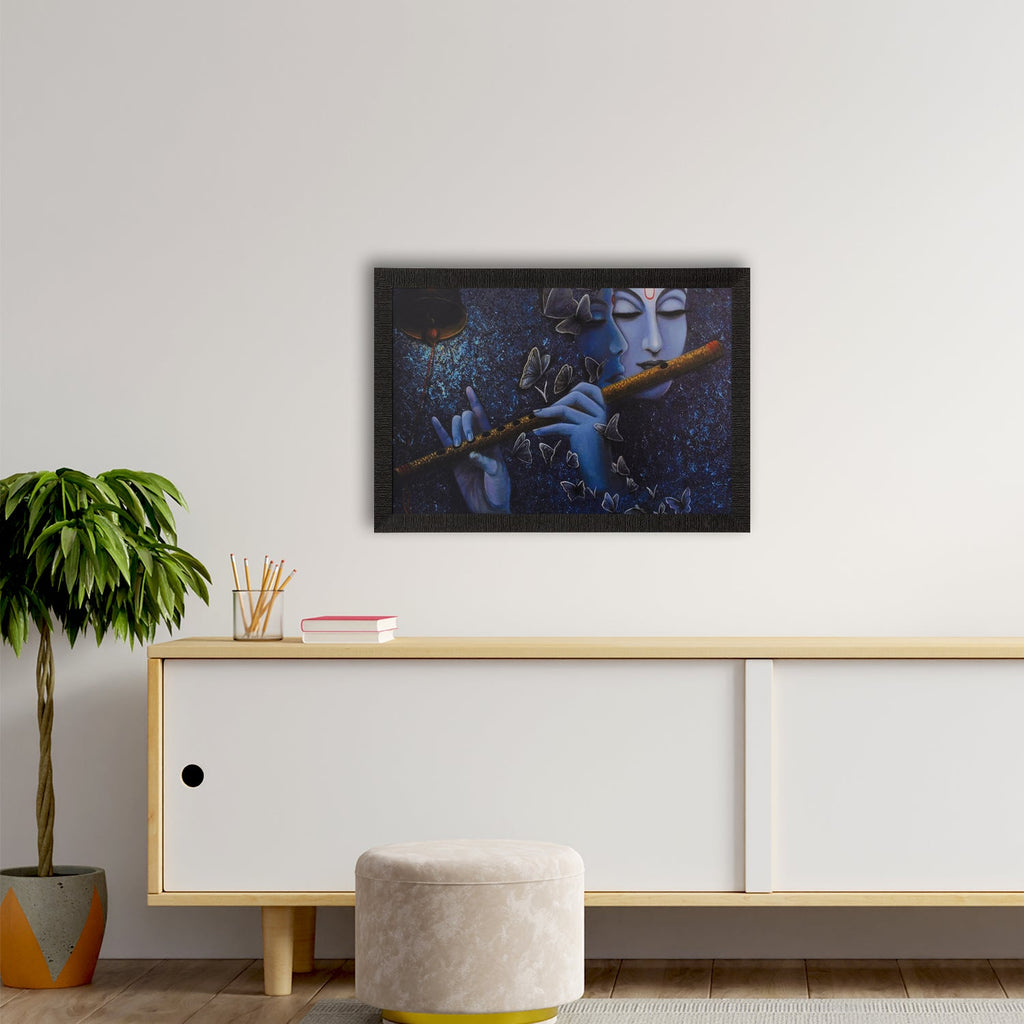 Radha Krishna Love Moments Satin Matt Texture UV Art Painting Kafalo