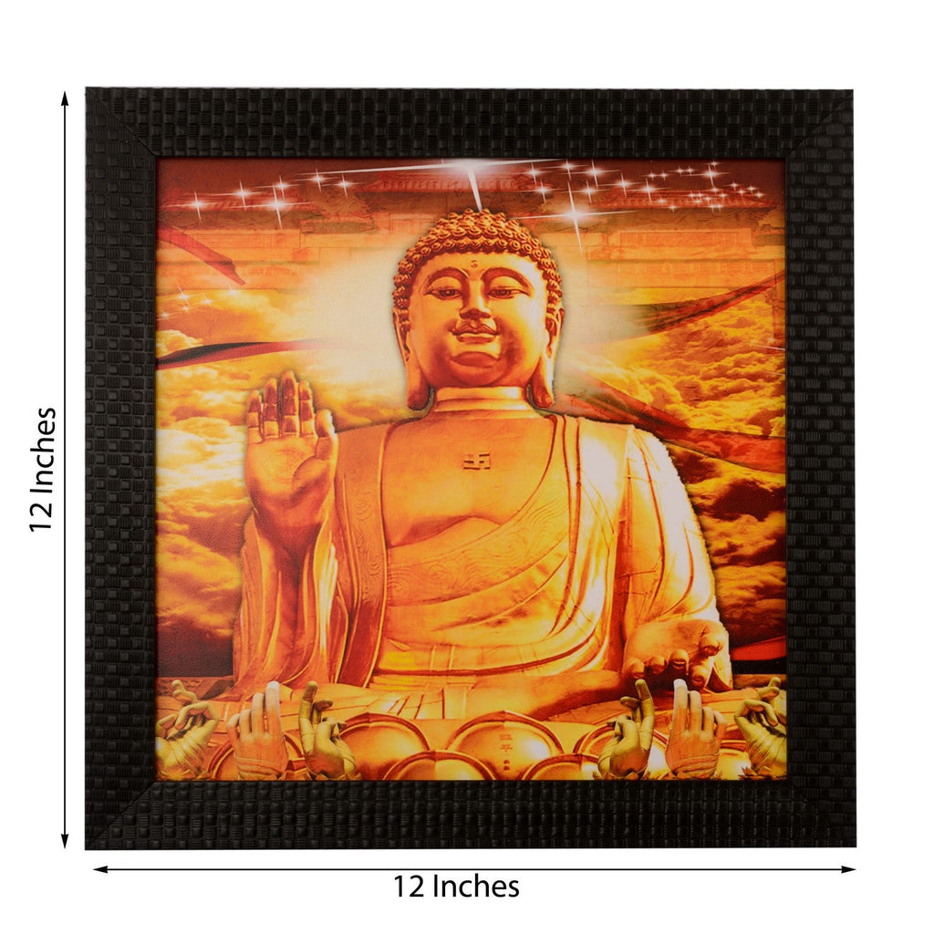 Blessing Buddha Satin Matt Texture UV Art Painting Kafalo