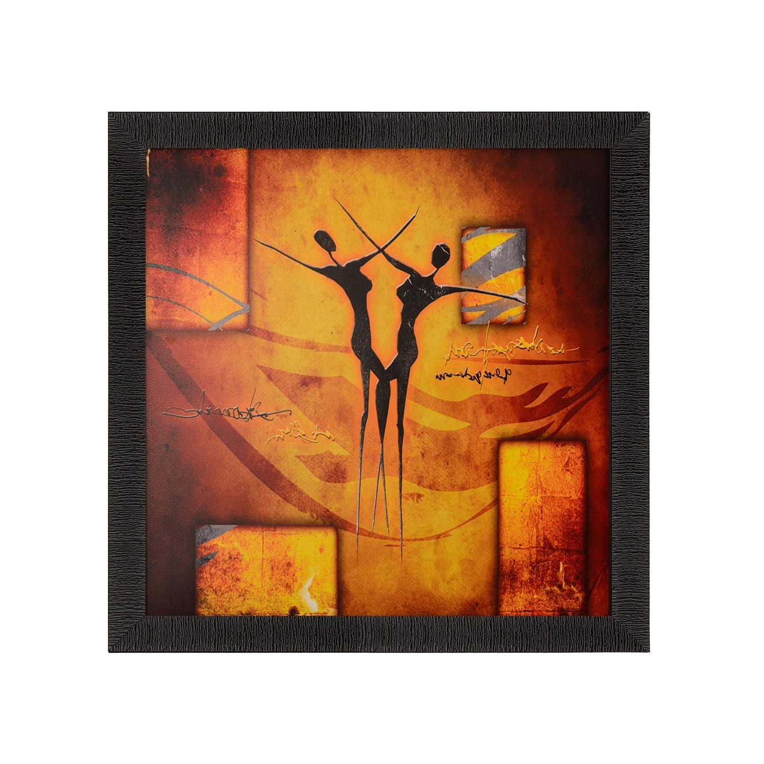Abstract Dance Scene Satin Matt Texture UV Art Painting Kafalo