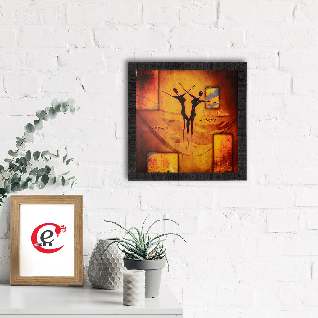 Abstract Dance Scene Satin Matt Texture UV Art Painting Kafalo
