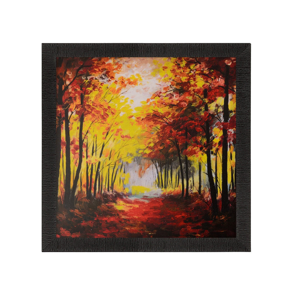Fall Season Scenery View Satin Matt Texture UV Art Painting Kafalo