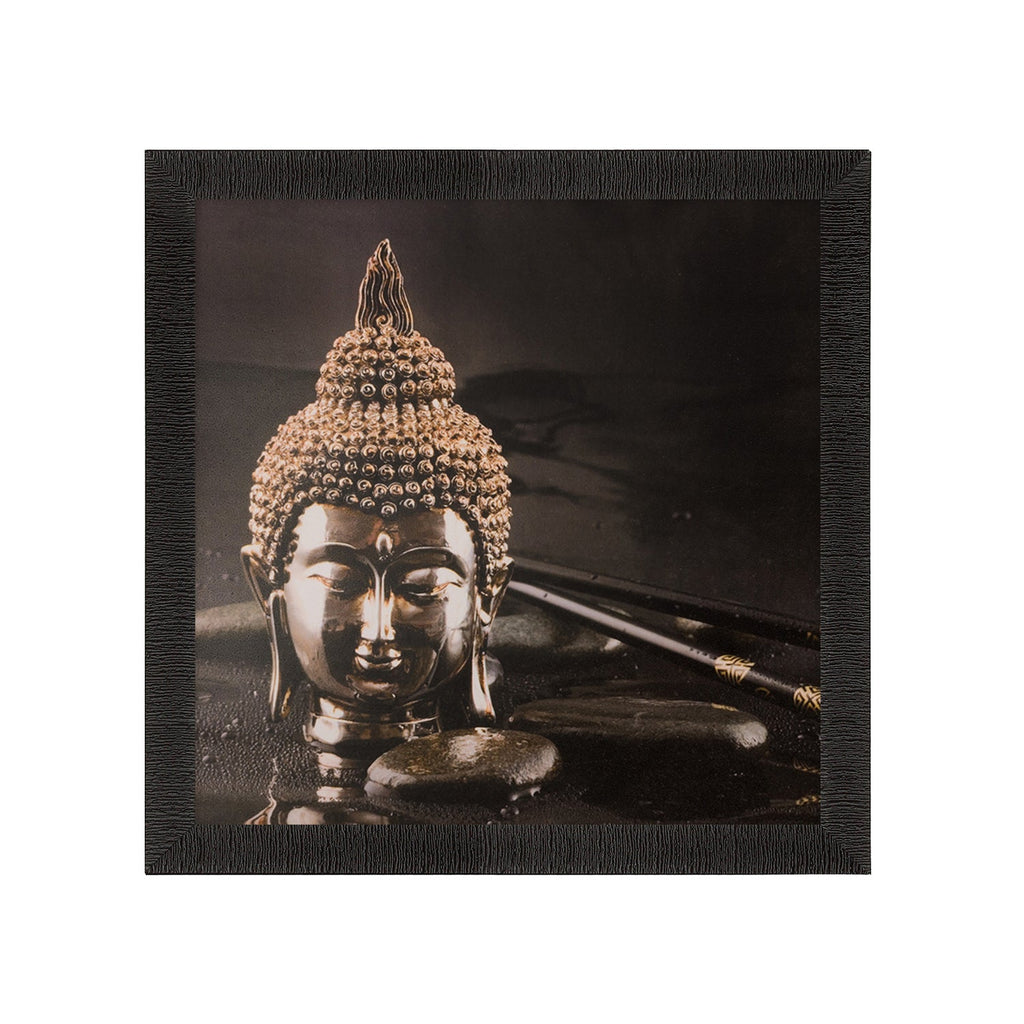 Spiritual Buddha Head Satin Matt Texture UV Art Painting Kafalo