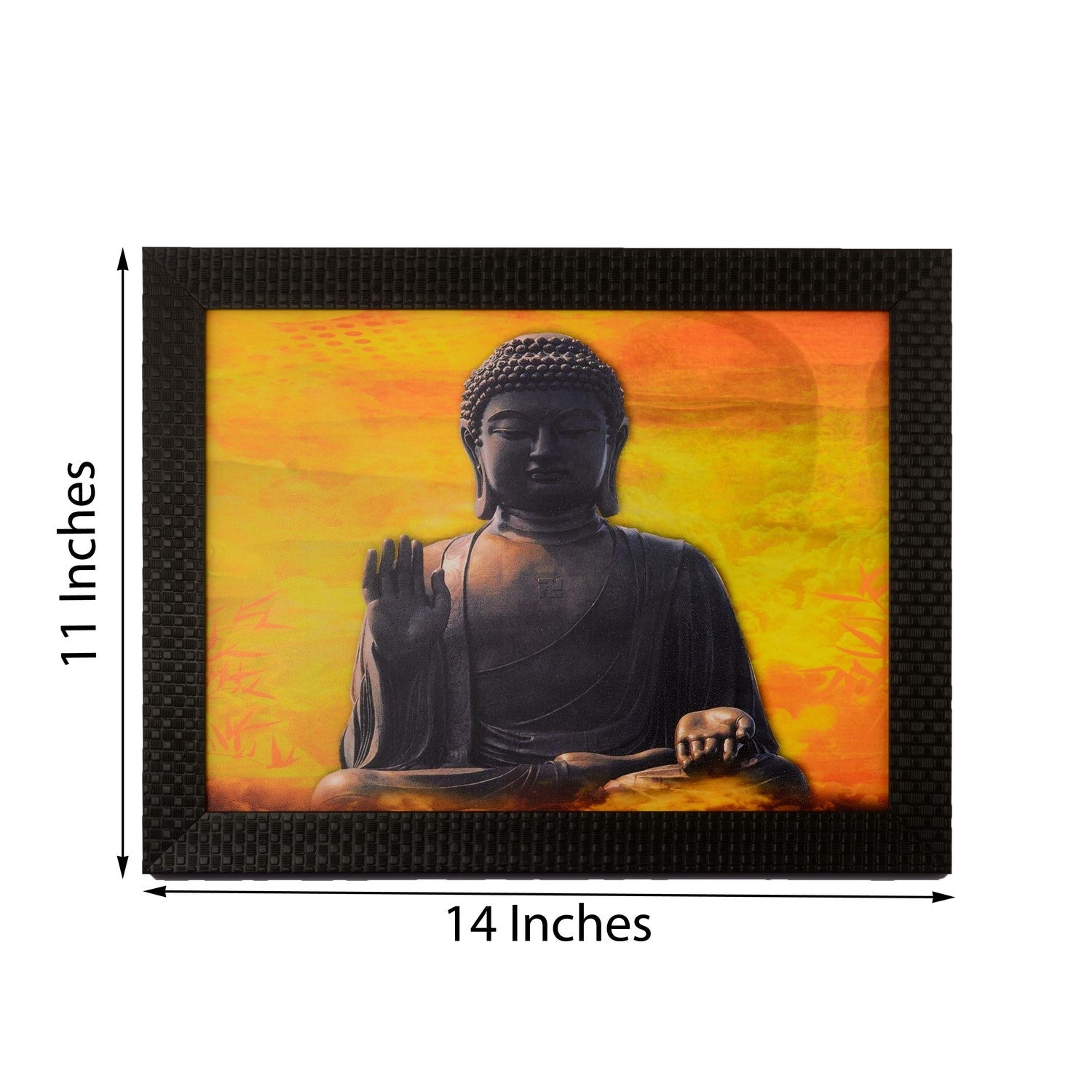 Spiritual Buddha Satin Matt Texture UV Art Painting Kafalo