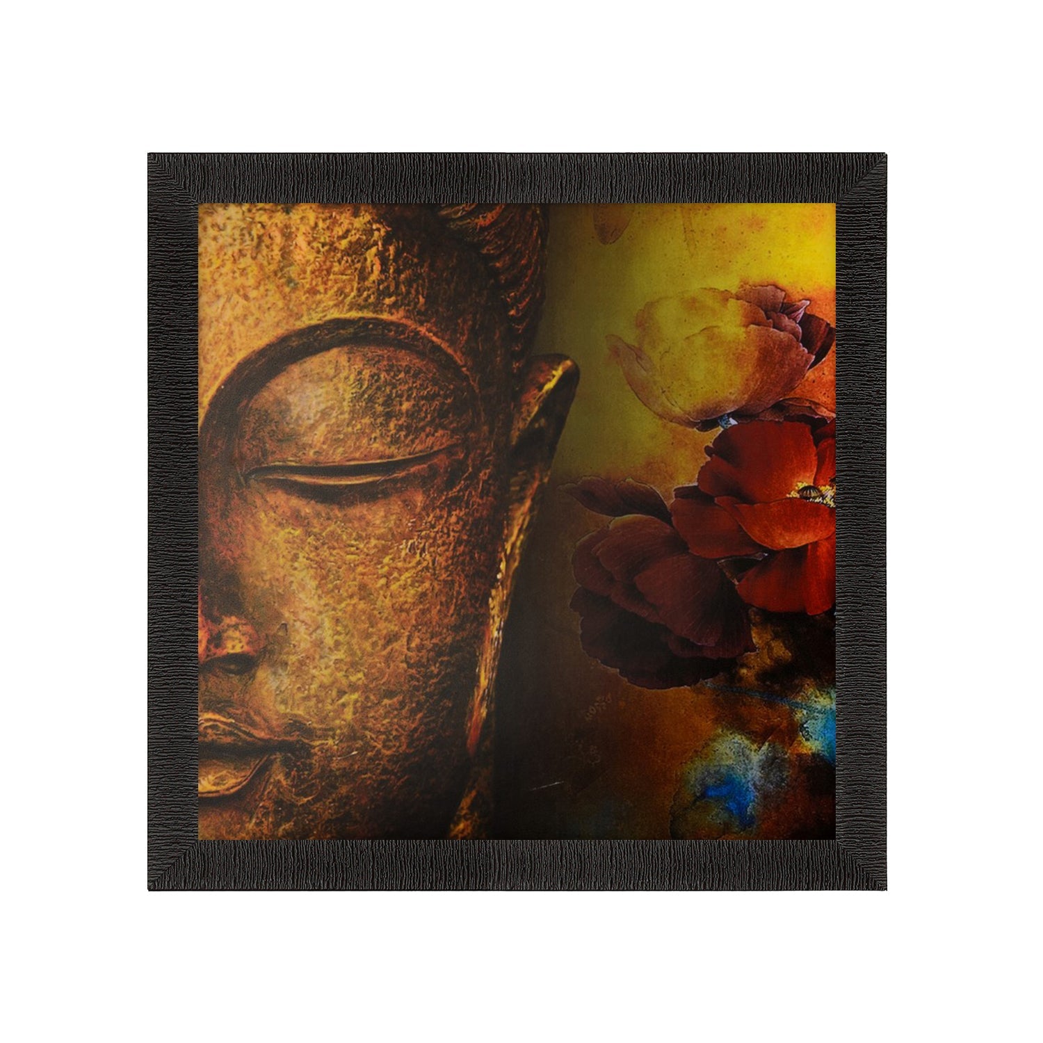 Spiritual Buddha Satin Matt Texture UV Art Painting Kafalo