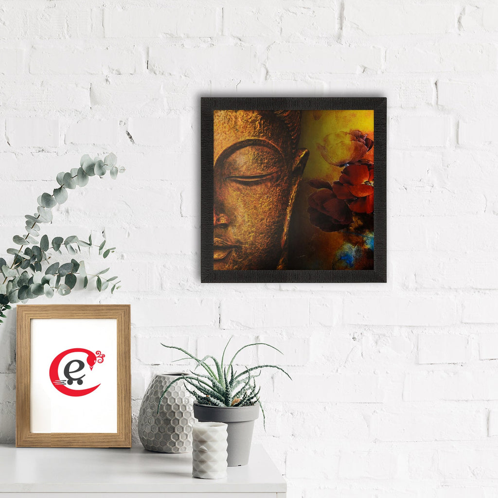 Spiritual Buddha Satin Matt Texture UV Art Painting Kafalo