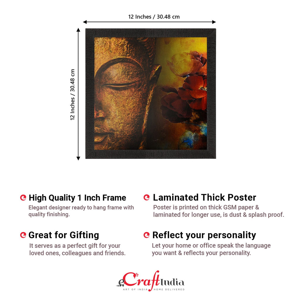 Spiritual Buddha Satin Matt Texture UV Art Painting Kafalo