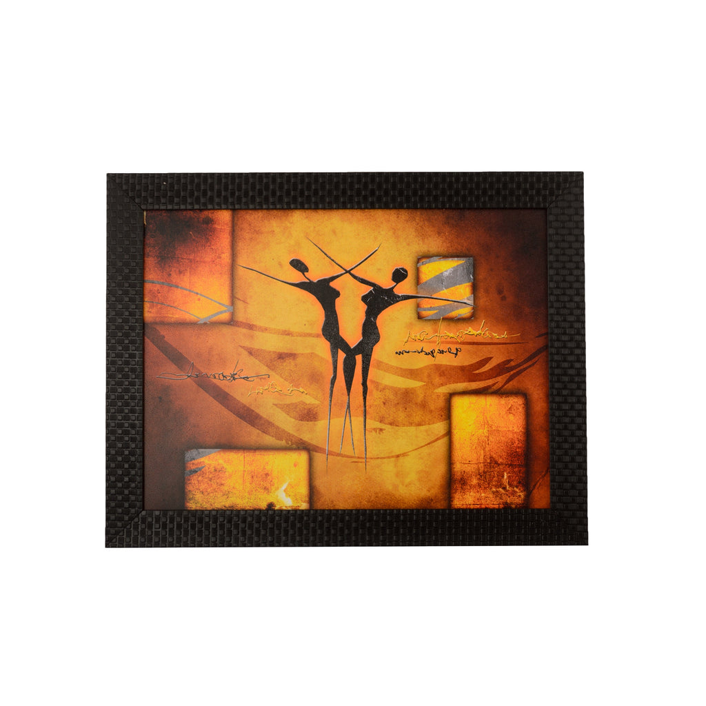 Abstract Dance Scene Satin Matt Texture UV Art Painting Kafalo