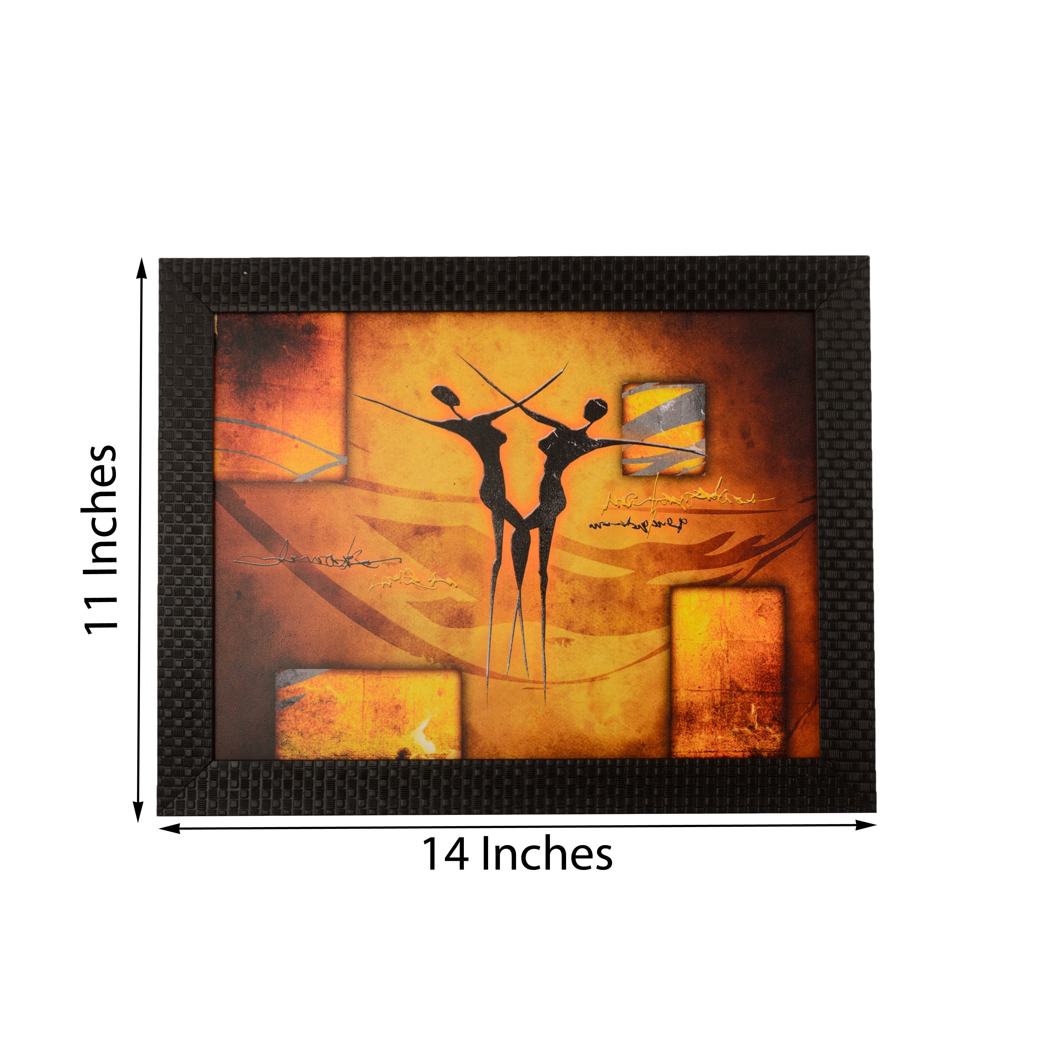 Abstract Dance Scene Satin Matt Texture UV Art Painting Kafalo