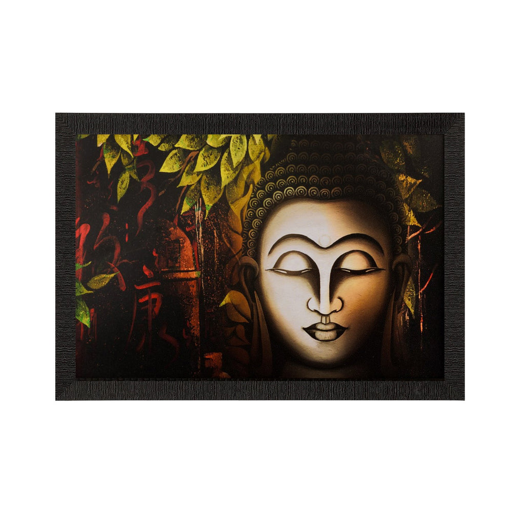 Spiritual Buddha Head Satin Matt Texture UV Art Painting Kafalo
