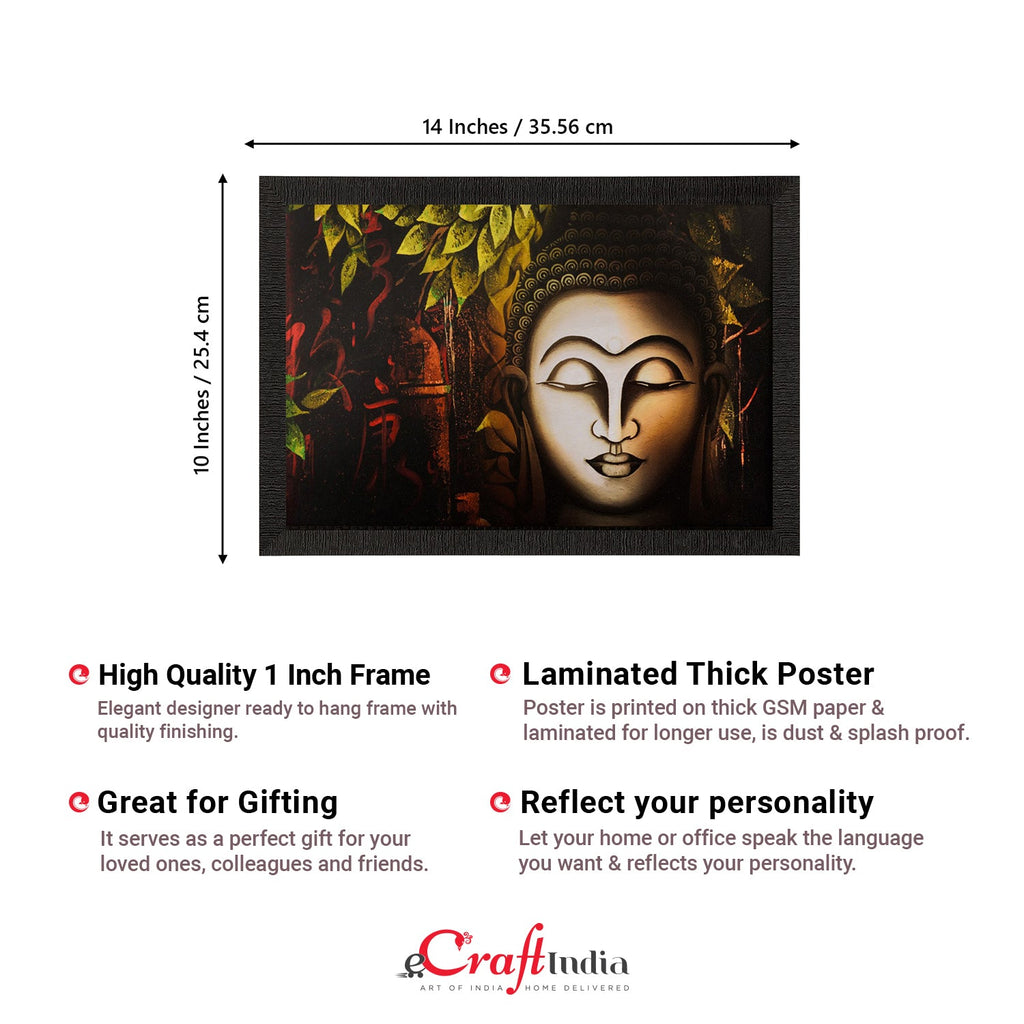 Spiritual Buddha Head Satin Matt Texture UV Art Painting Kafalo