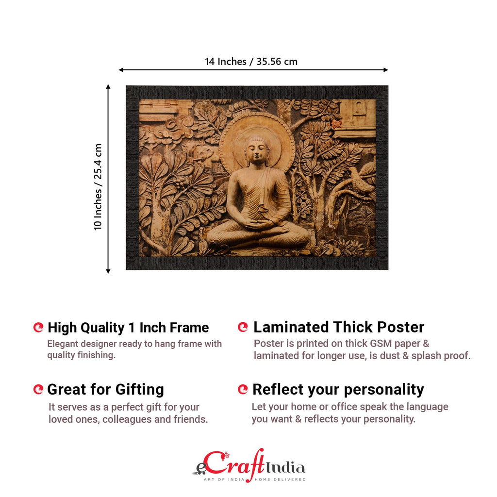 Spiritual Buddha Satin Matt Texture UV Art Painting Kafalo