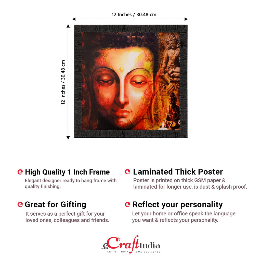 Peaceful Buddha Painting Digital Printed Religious Wall Art Kafalo