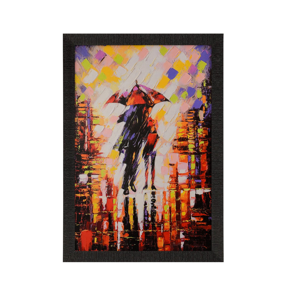 Rain Scene Satin Matt Texture UV Art Painting Kafalo