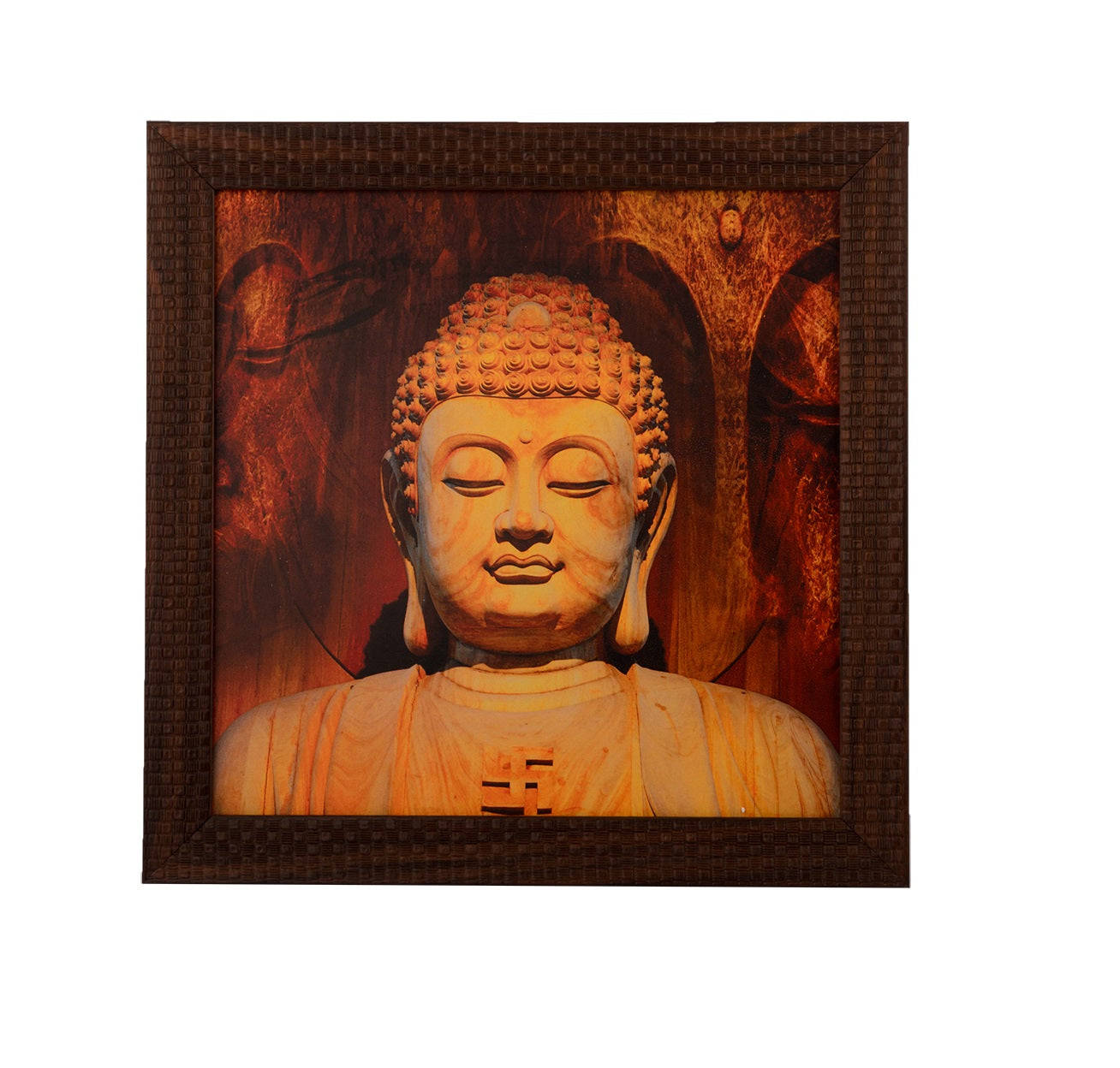 Spiritual Buddha Satin Matt Texture UV Art Painting Kafalo