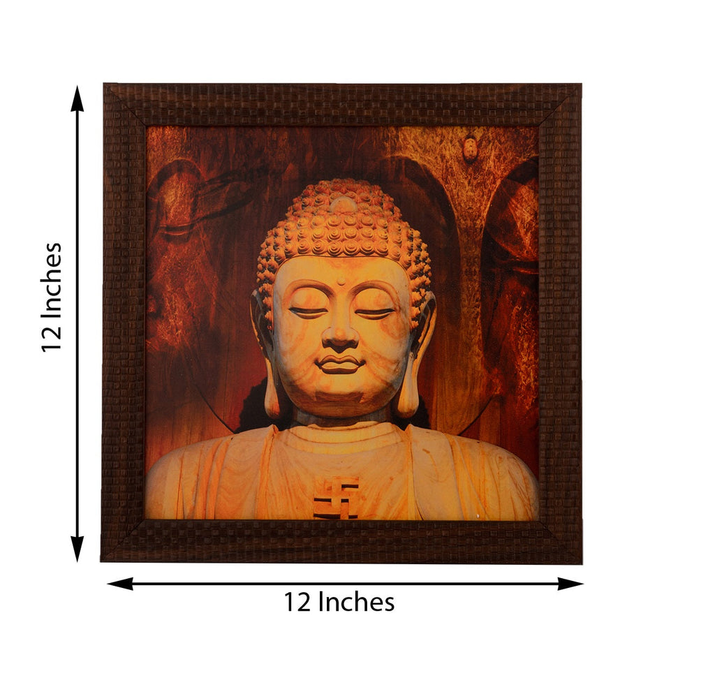 Spiritual Buddha Satin Matt Texture UV Art Painting Kafalo