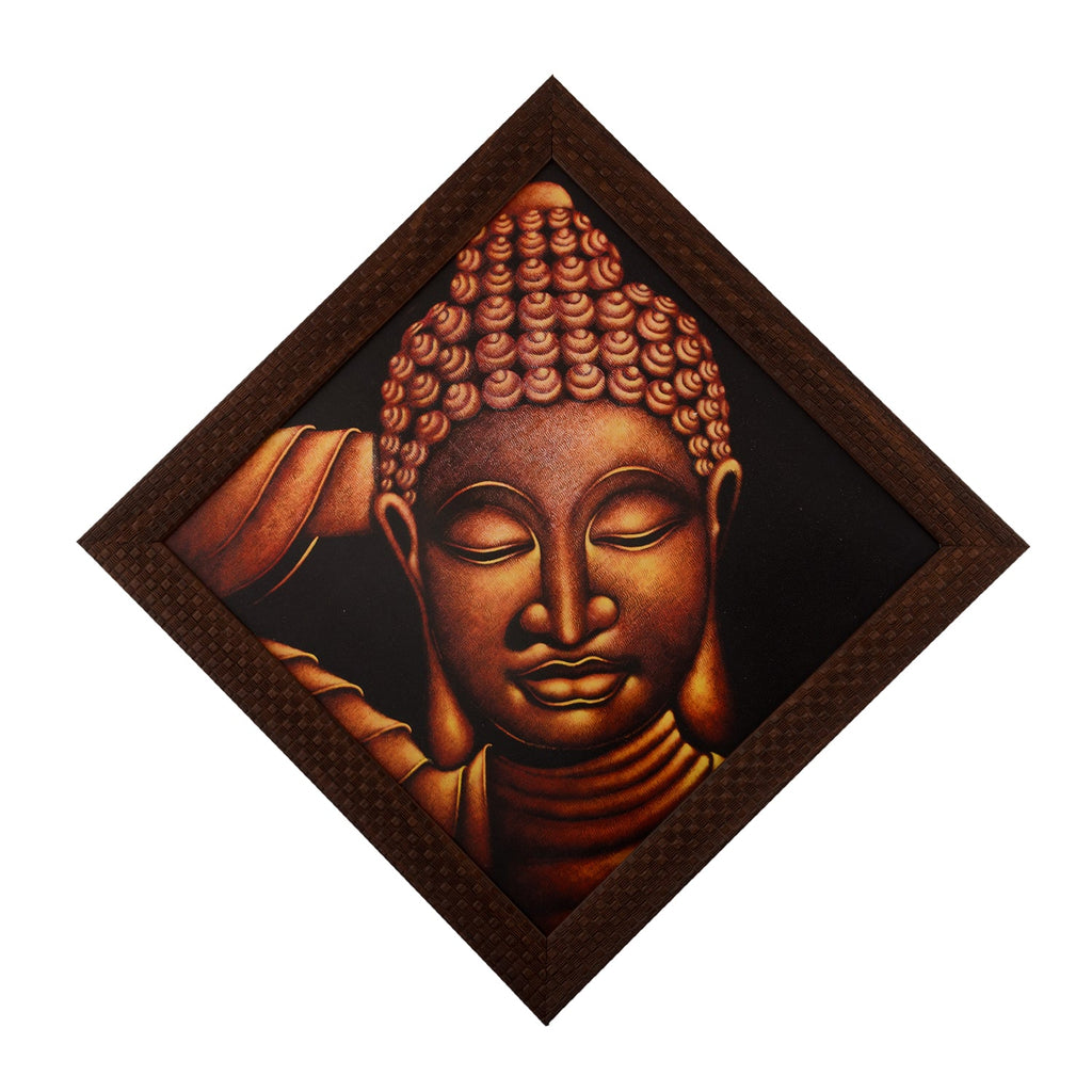 Spiritual Buddha Satin Matt Texture UV Art Painting Kafalo