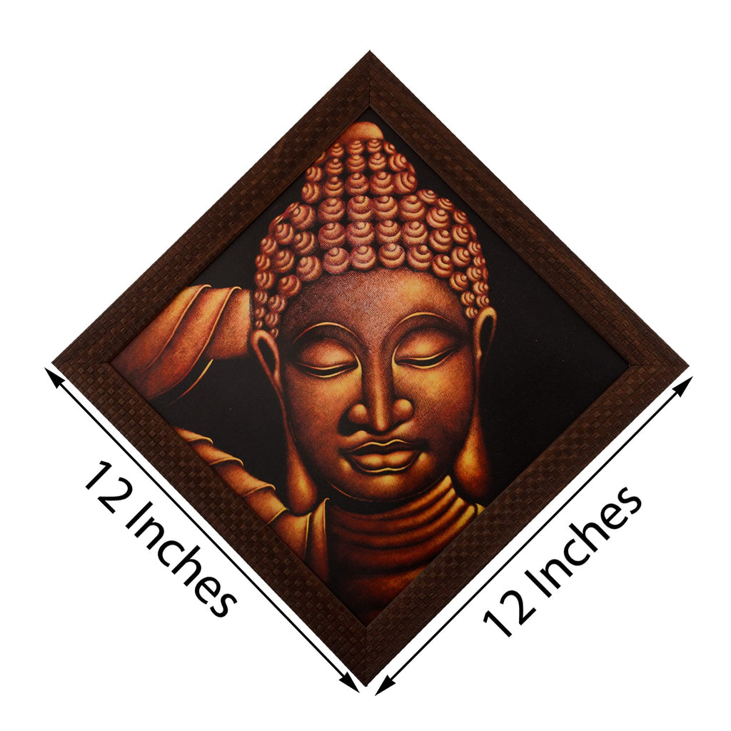 Spiritual Buddha Satin Matt Texture UV Art Painting Kafalo