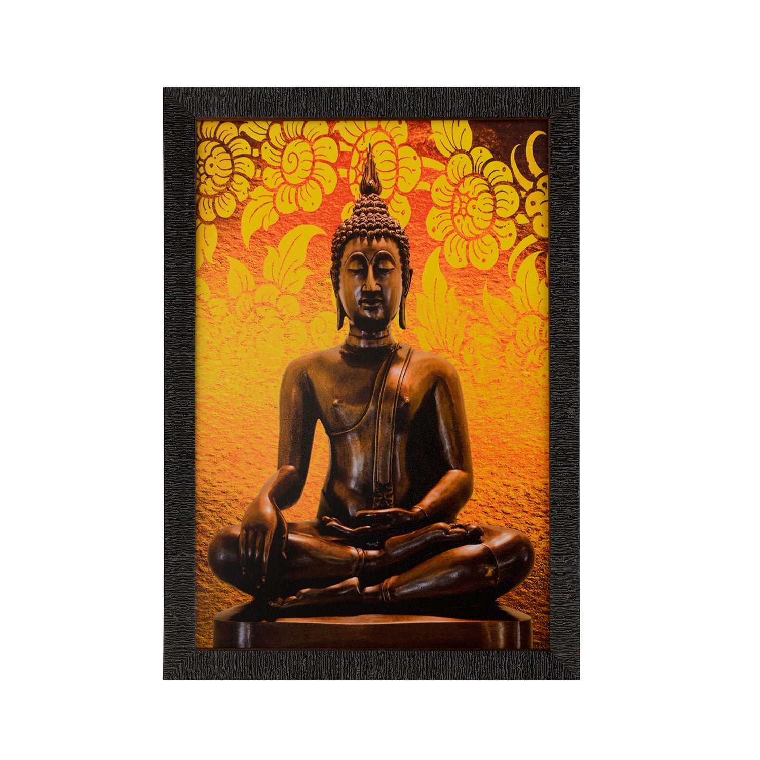 Spiritual Buddha Satin Matt Texture UV Art Painting Kafalo