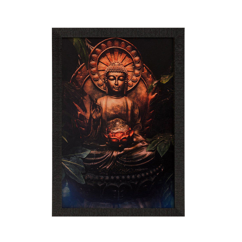 Spiritual Buddha Satin Matt Texture UV Art Painting Kafalo