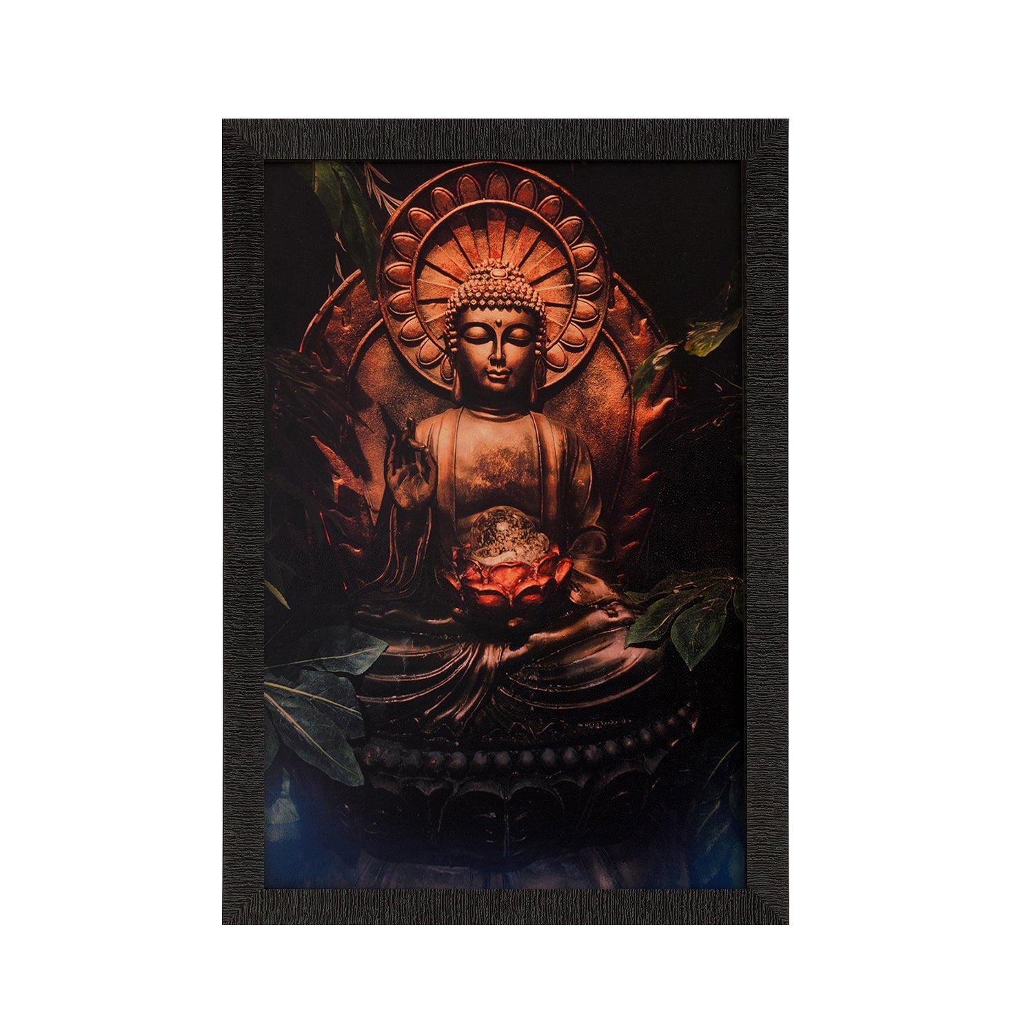 Spiritual Buddha Satin Matt Texture UV Art Painting Kafalo