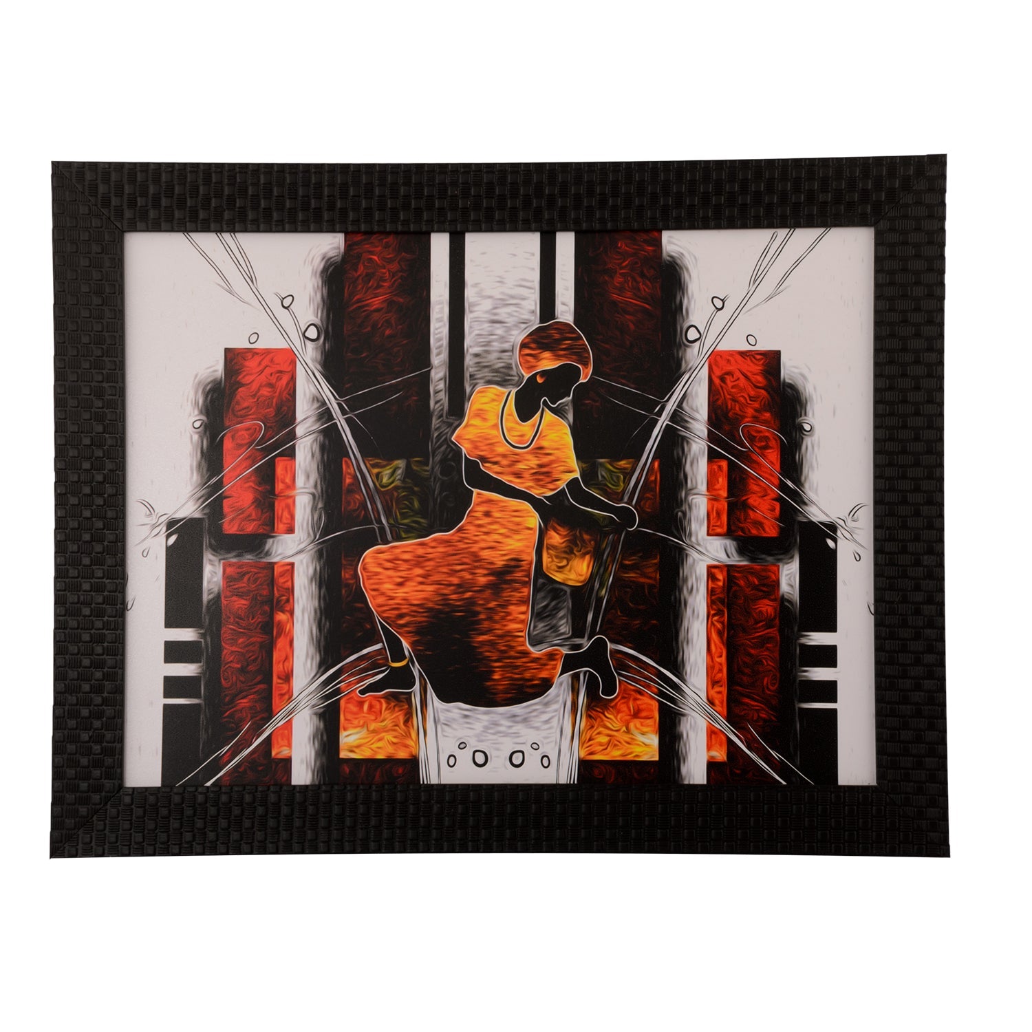 Abstract Dance Scene Satin Matt Texture UV Art Painting Kafalo