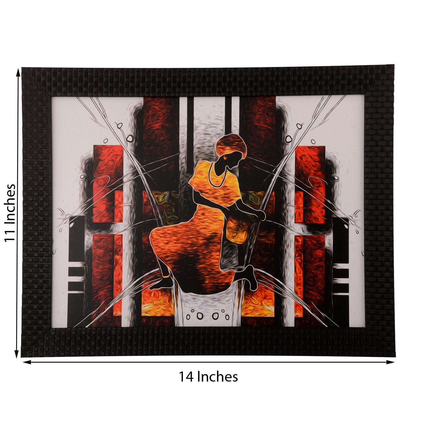 Abstract Dance Scene Satin Matt Texture UV Art Painting Kafalo