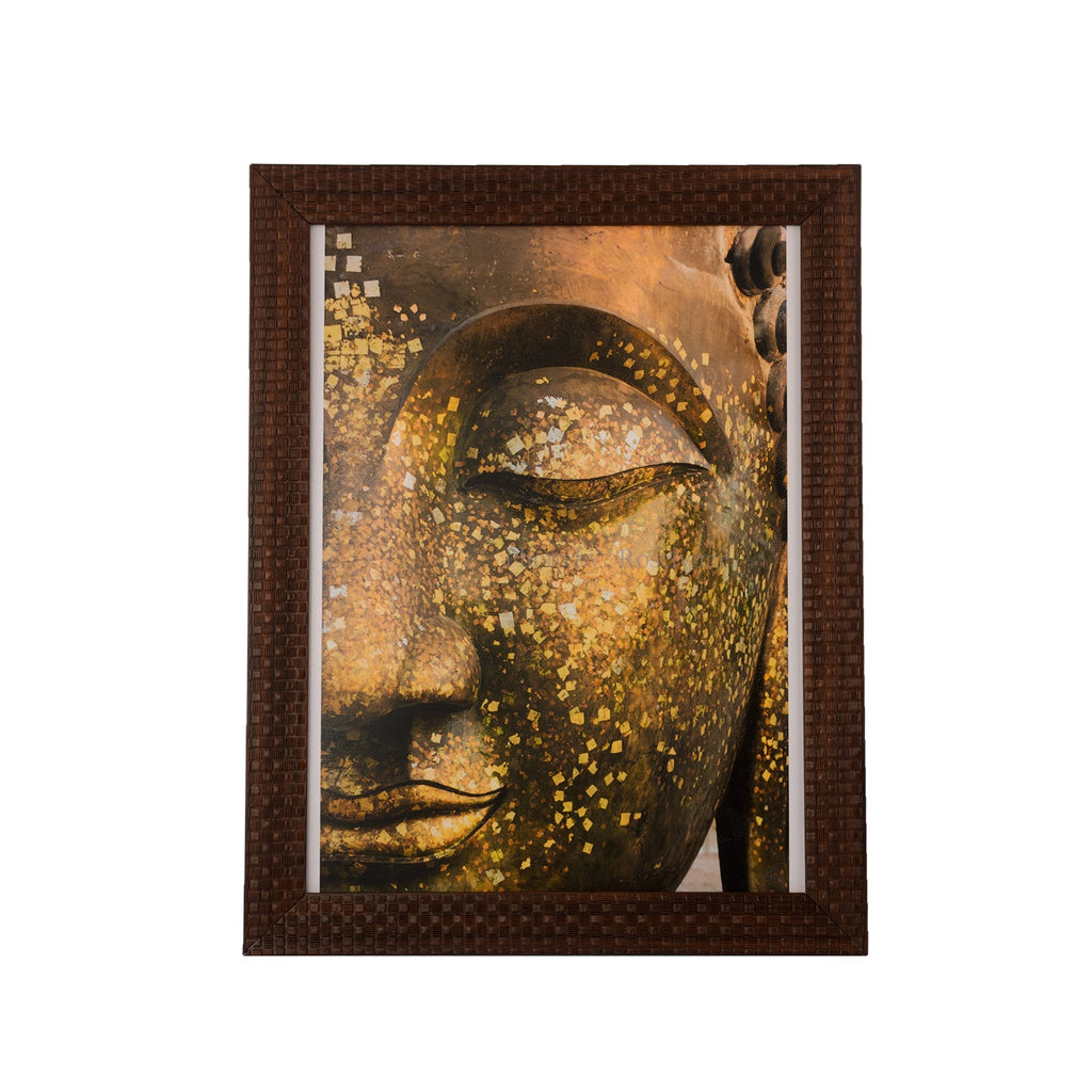 Spiritual Buddha Satin Matt Texture UV Art Painting Kafalo