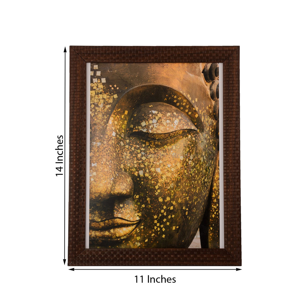 Spiritual Buddha Satin Matt Texture UV Art Painting Kafalo